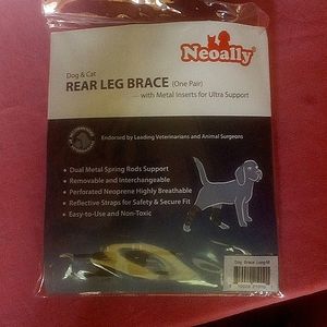 Rear leg brace for dog size long M 1 pair with metal inserts ultra support
